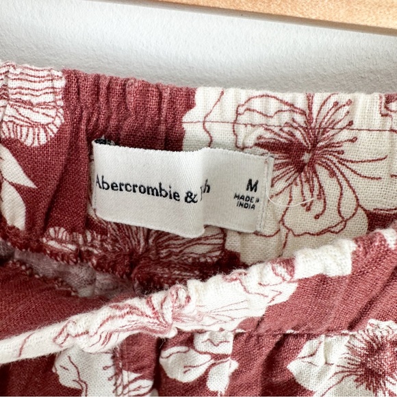 Abercrombie tropical flower linen blend pants - Picture 5 of 7
